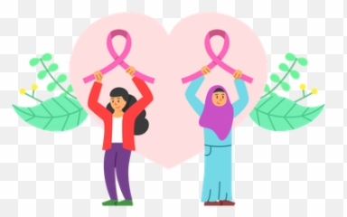 Best Premium Breast Cancer Awareness Illustration Download - Happy png