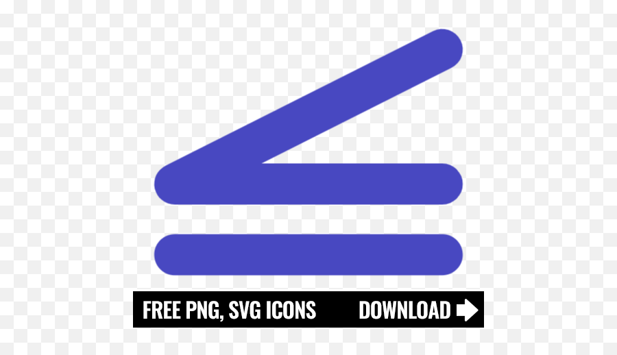 Free Is Equal To Or Less Than Icon Symbol Png Svg Download - Vertical,Equality Icon
