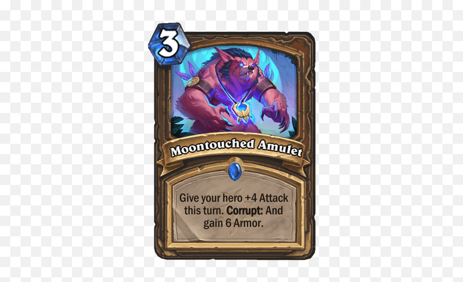 Moontouched Amulet Hearthstone Hs Cards - Moontouched Amulet Png,Amulet Icon