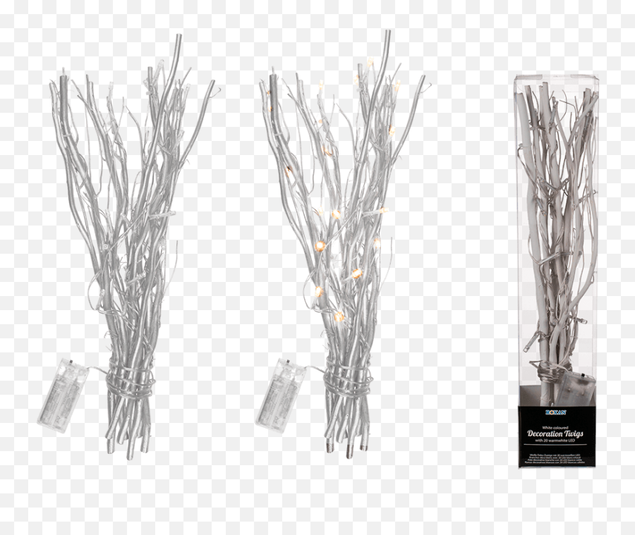 Decoration Twigs With 20 Warmwhite Led Png