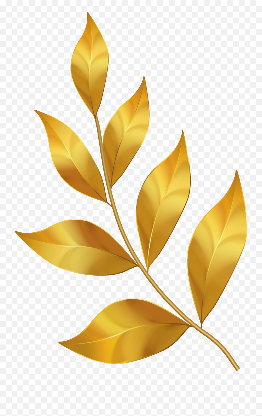 Decorative Gold Leaf Png Free - Transparent Gold Leaves Png,Gold Leaf Png