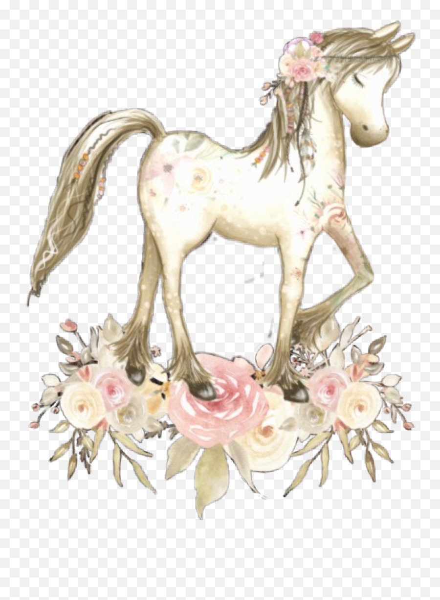Horse Floral Boho Birthday Pony Pretty - Boho Horse Png,Boho Png