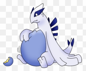 Download Hd Lugia Gets Fat - Lugia Transparent Png Image Cartoon,Lugia Png