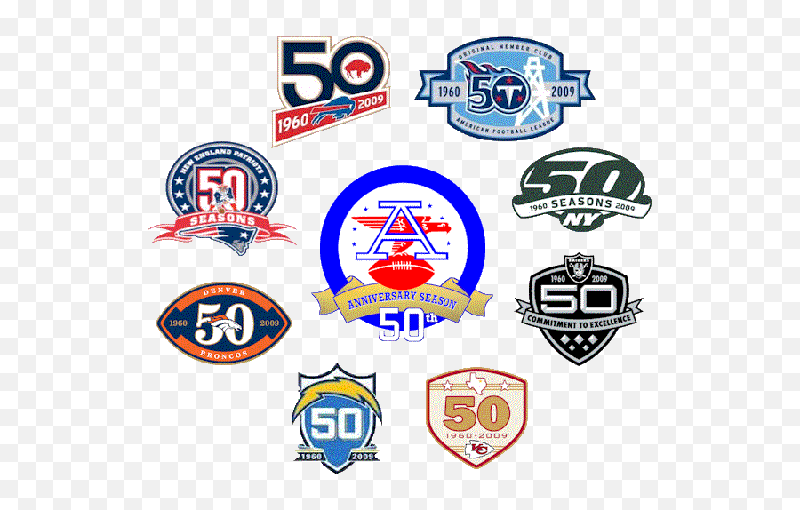 American Football League - Nfl Anniversary Patches Png,American Football Logo