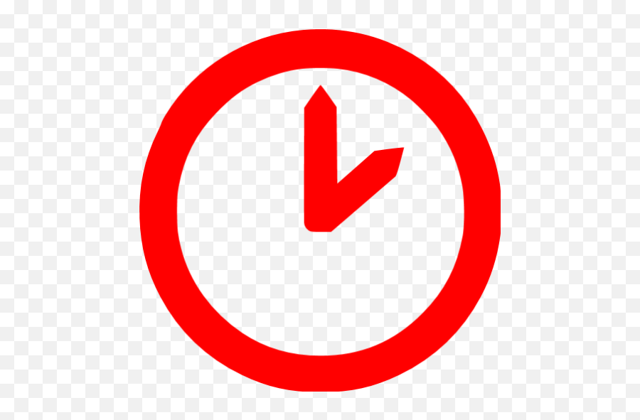 Red Time 8 Icon - Free Red Time Icons Time Icon Png Green,Time In Png