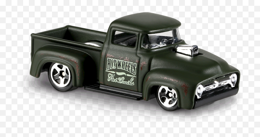 Custom U002756 Ford Truck In Green Hw Hot Trucks Car Collector - C4982 Hot Wheels Custom 56 Ford Truck Png,Ford Truck Png