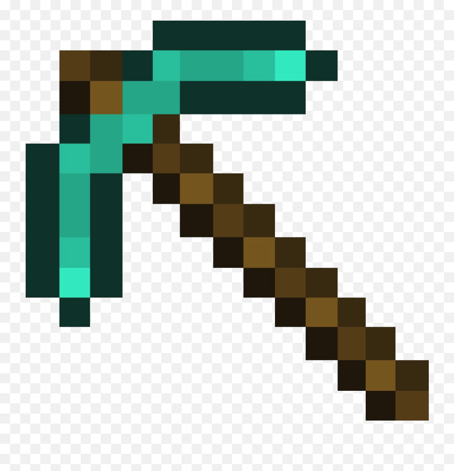 Yay For The Transparent Diamond Pickaxe - Minecraft Pickaxe Png,Minecraft Diamond Transparent