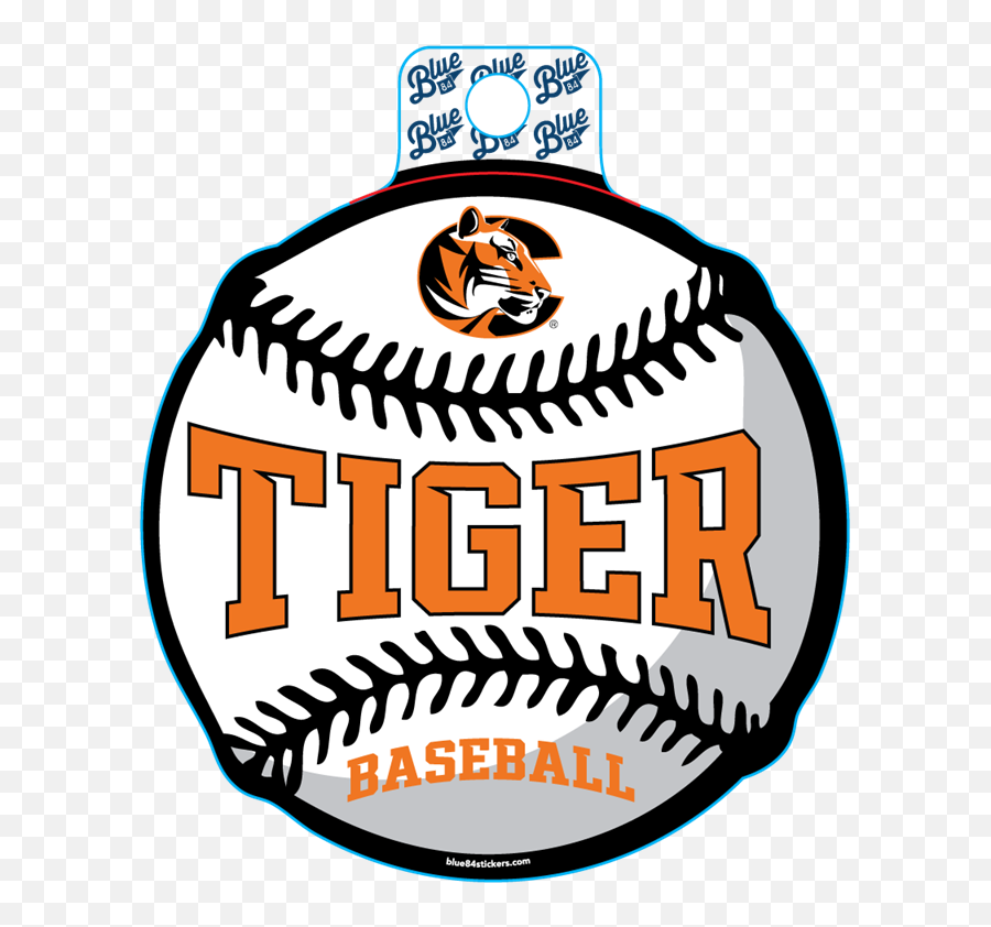 Sticker B84 C Tiger Baseball Cowley College Bookstore - Cowley County Community College Png,Tiger Scratch Png