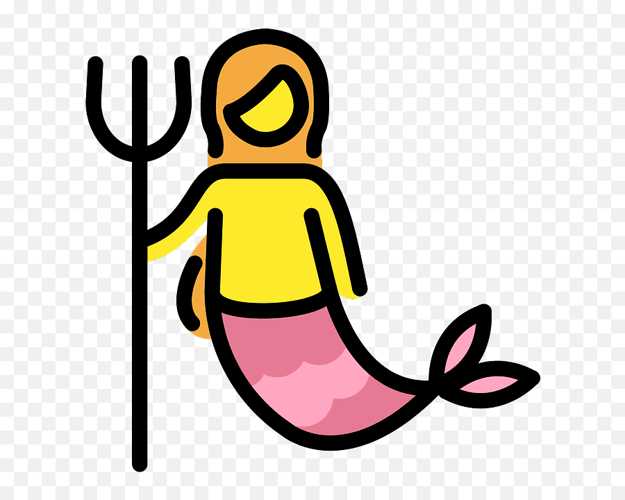 Mermaid Emoji Clipart - Sirena Emoji Png,Free Mermaid Png