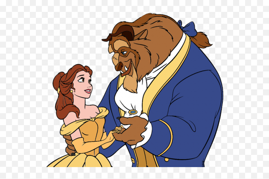 Beauty And The Beast Clipart Images Png Transparent U2013 Free - Disney Belle And Beast,Beauty And The Beast Transparent
