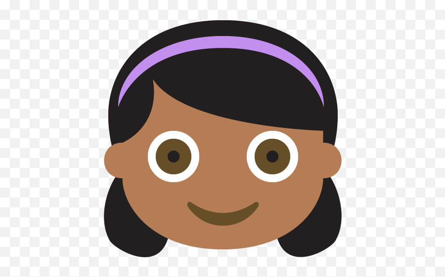 Girl Medium Dark Skin Tone Emoji Emoticon Vector Icon - Girl Dark Skin Emoji Png,Girl Emoji Png