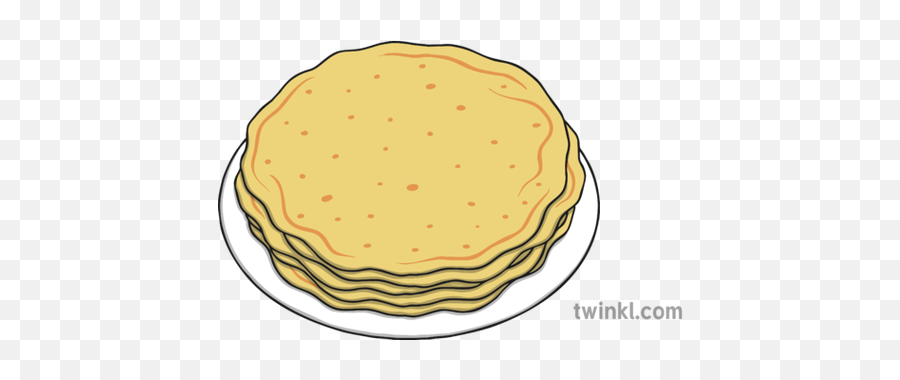 Plate Of Pancakes Illustration - Twinkl Crêpe Png,Pancakes Png