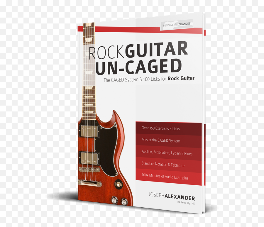 Rock - Guitaruncaged3d Fundamental Changes Music Book Electric Guitar Png,Rock Guitar Png