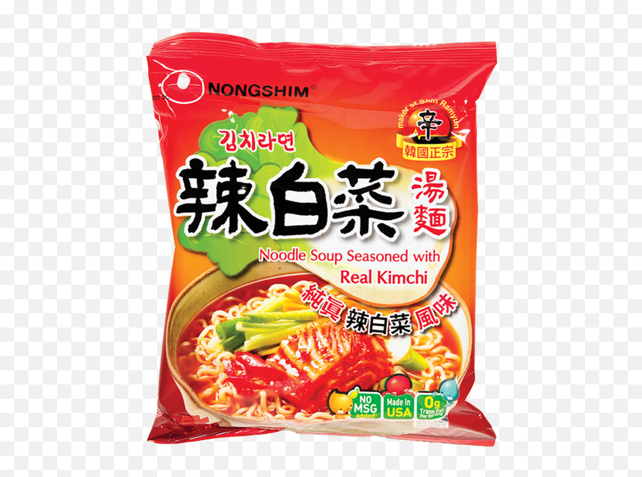 Download Nongshim Ramen Kimchi - Nongshim Noodle Hd Png Korean Instant Noodles,Kimchi Png