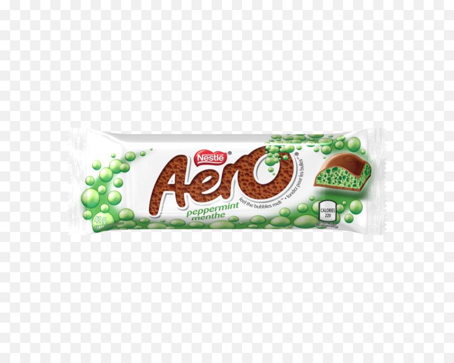 Nestle Aero Candy Bars Peppermint Bubbles Chocolate 41g14oz - 24 Pack Aero Mint Chocolate Bar Png,Peppermint Candy Png