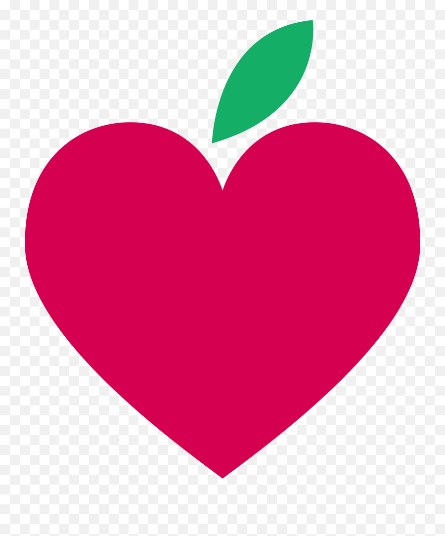 Apple Hearts Transprent Png - Apple Heart Clip Art,Macbook Hearts Png