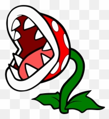Super Mario Clipart Piranha Plant - Mario Piranha Plant Drawing Png,Piranha Plant Png