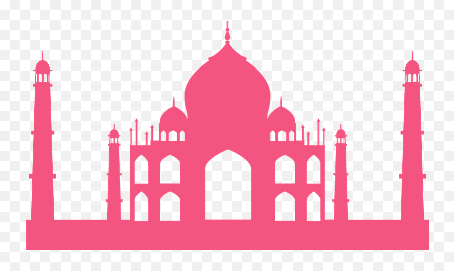 Taj Mahal Silhouette - Free Vector Silhouettes Creazilla Taj Mahal Silhouette Png,Taj Mahal Png