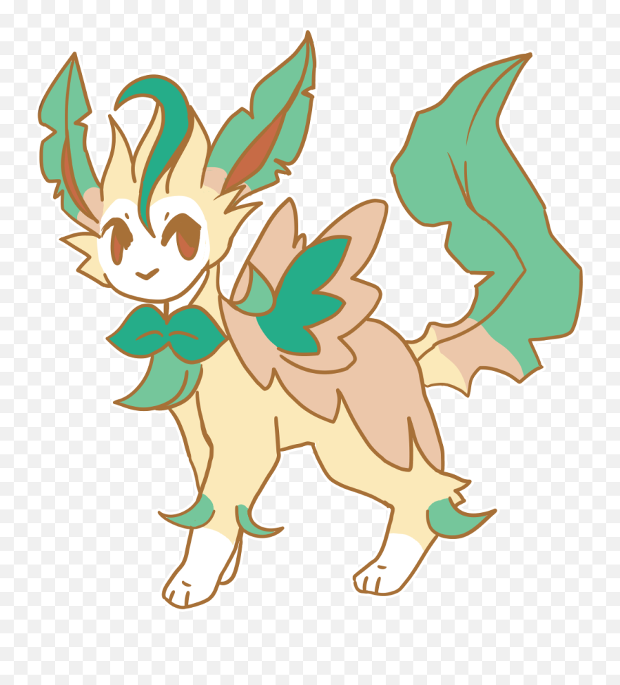 Leafeonrowlett Fusion - Mythical Creature Png,Leafeon Png