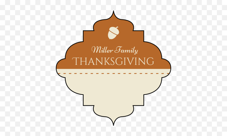 Decorative Write - In Thanksgiving Favor Label Onlinelabelscom Language Png,Thanksgiving Png Images