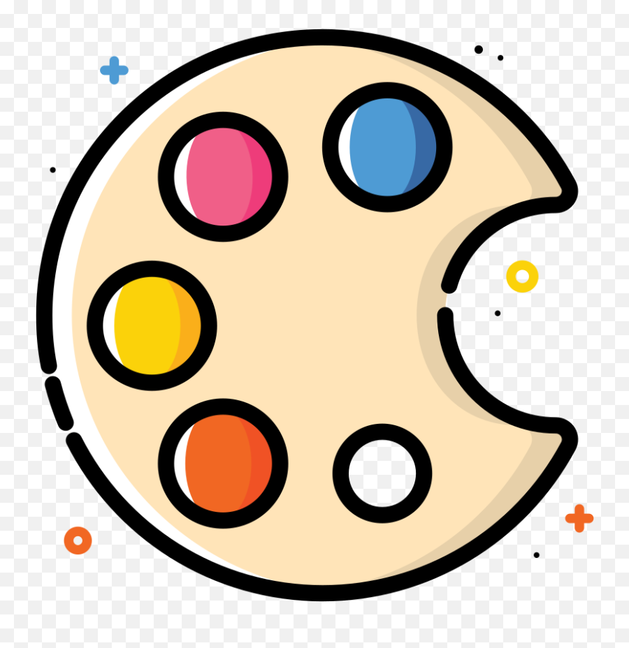 Colorful Office Paint Painting Palette School Icon - Office Png,Office Png