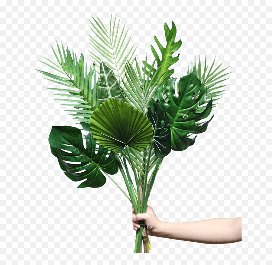 K - 3112 Wholesale Lowest Price Artificial Palm Tree Leaves Leaf Png,Palm Leaf Transparent