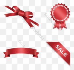 Decorative Corner Mark Ribbon Streamer - Side png