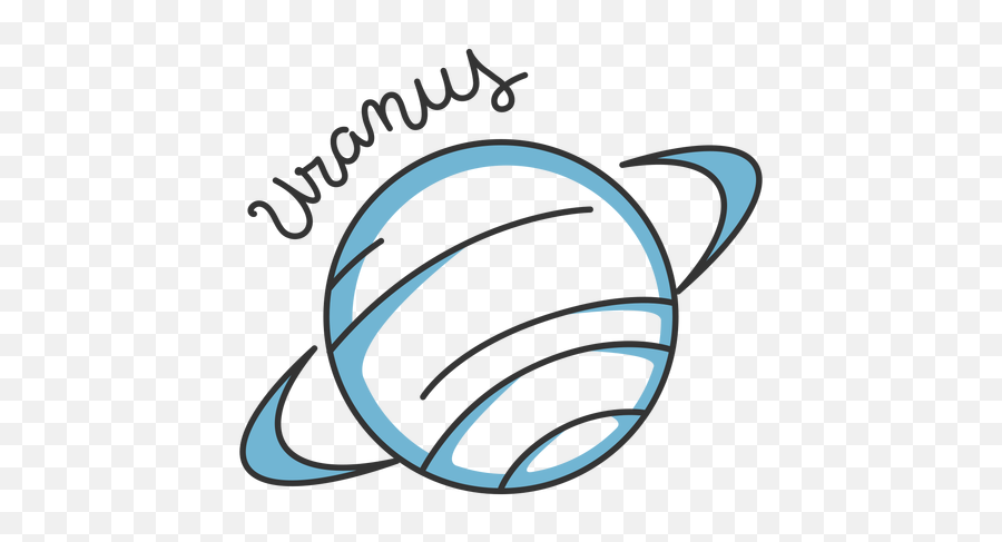 Blue Uranus Simple Solar System Planet - For Volleyball Png,Uranus Transparent