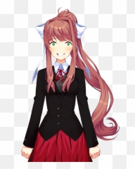 Doki Literature Club Monika Png - Ddlc Monika Sprites,Monika Transparent