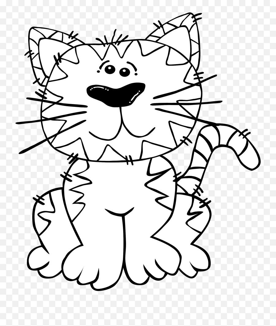 Download Hd How To Set Use Cartoon Cat Sitting Outline Svg Cat Sitting Clipart Black And White Png Cat Outline Png Free Transparent Png Images Pngaaa Com