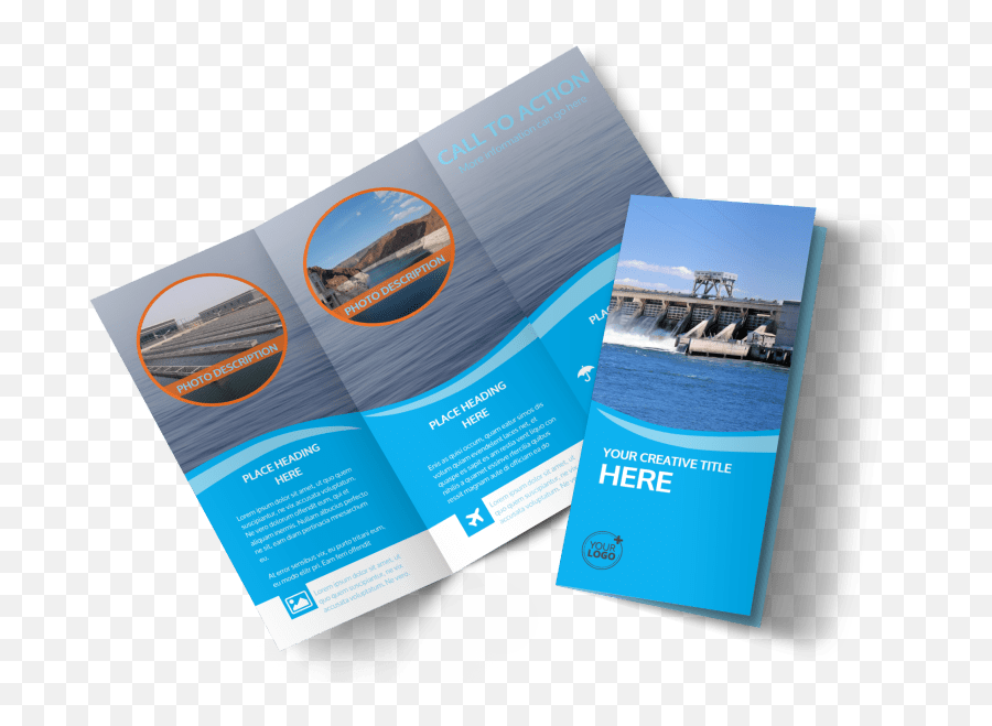 Hydropower Brochure Template Mycreativeshop - Hydropower Pamphlet Png,Hydropower Icon
