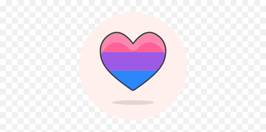 Bisexual Flag Heart Icon - Girly Png,Bisexual Flag Icon