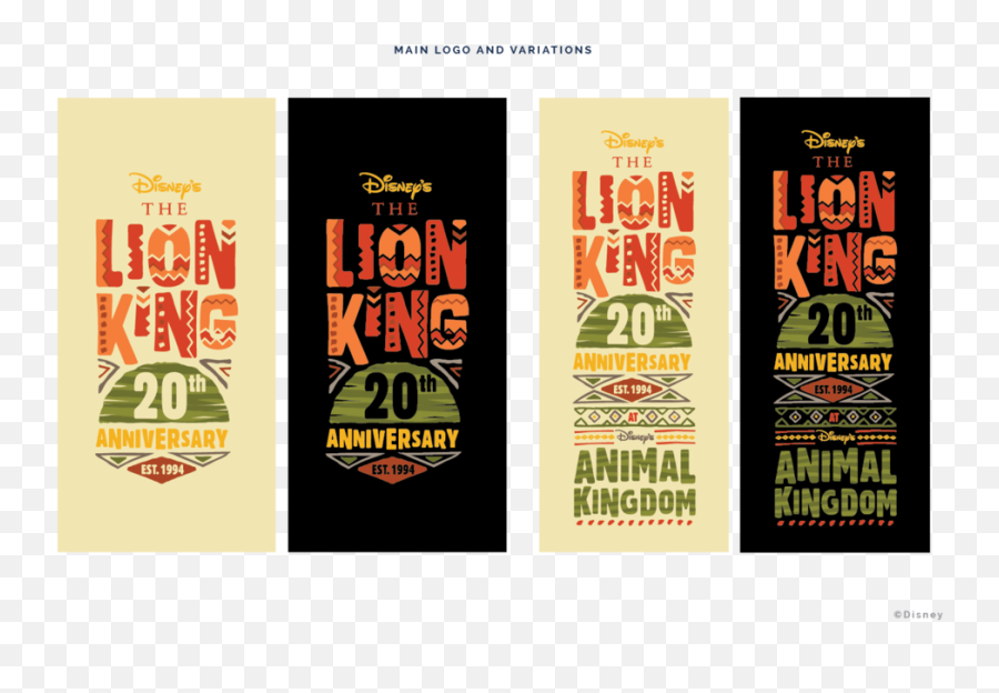 Lion King 20th Anniversary Branding Png Logo