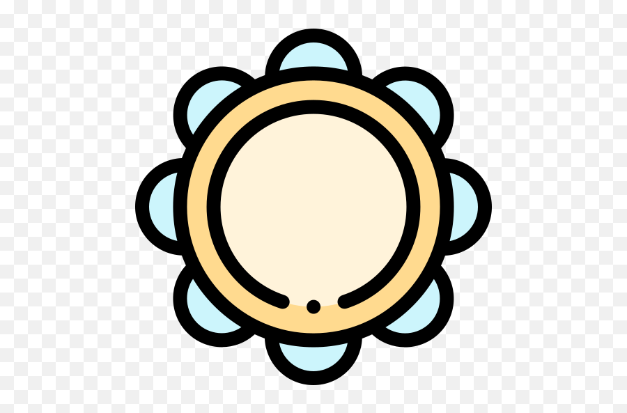 Tambourine - Free Music And Multimedia Icons Rare Flower Drawing Png,Tambourine Icon