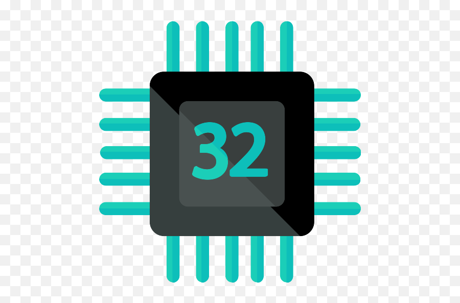Processor Vector Svg Icon - Png Repo Free Png Icons 32 Bit Vs 64 Bit Png,Integrated Circuit Icon