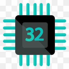Processor Vector Svg Icon - PNG Repo Free Icons 32 Bit Vs 64 Png