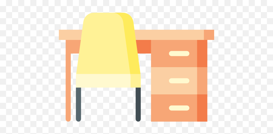 Office Work Education Seat Study Studying Icon - Furniture Style Png,Table Work Icon