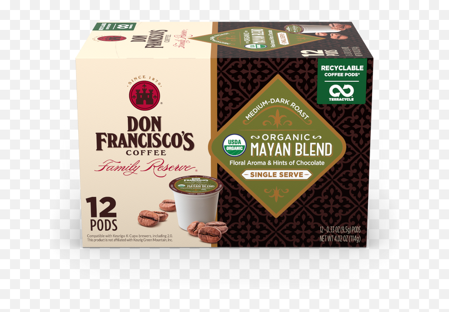 Shop Kona Blend Coffee Pods Don Franciscou0027s - Don Francisco Coffee K Cups Hazelnut Png,Keurig 8 Oz Icon