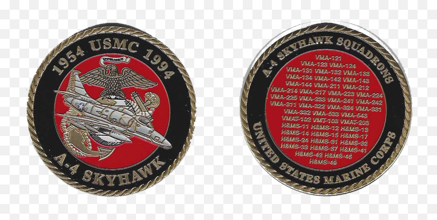 Officially Licensed Usmc A - 4 Skyhawk Coin U2013 Military Law Png,Marine Corps Buddy Icon