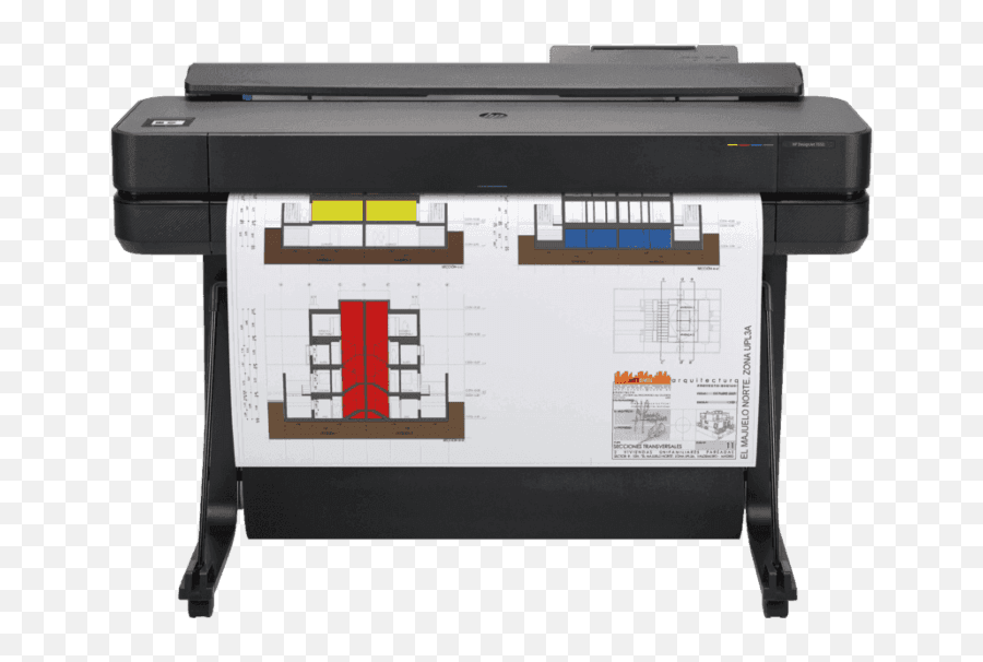 Hp Designjet T650 36 - Inch Large Format Plotter Printer Up To A0 Size With Mobile Printing Hp Designjet T650 36 In Printer Png,Larg Format Print Icon