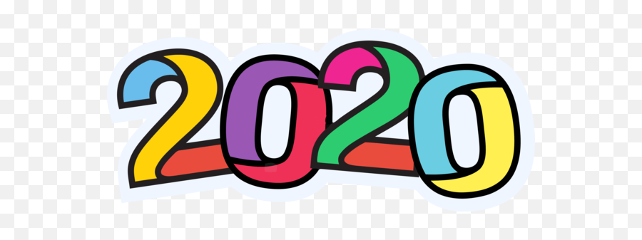 Download Free New Year 2020 Text Font Line For Happy Themes - Language Png,Happy New Year Icon