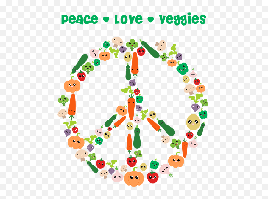 Kawaii Vegan Design Vegetables Peace Sign Graphic For Vegggies Throw Pillow - Peace Love Veggies Png,Mac Icon Pillow