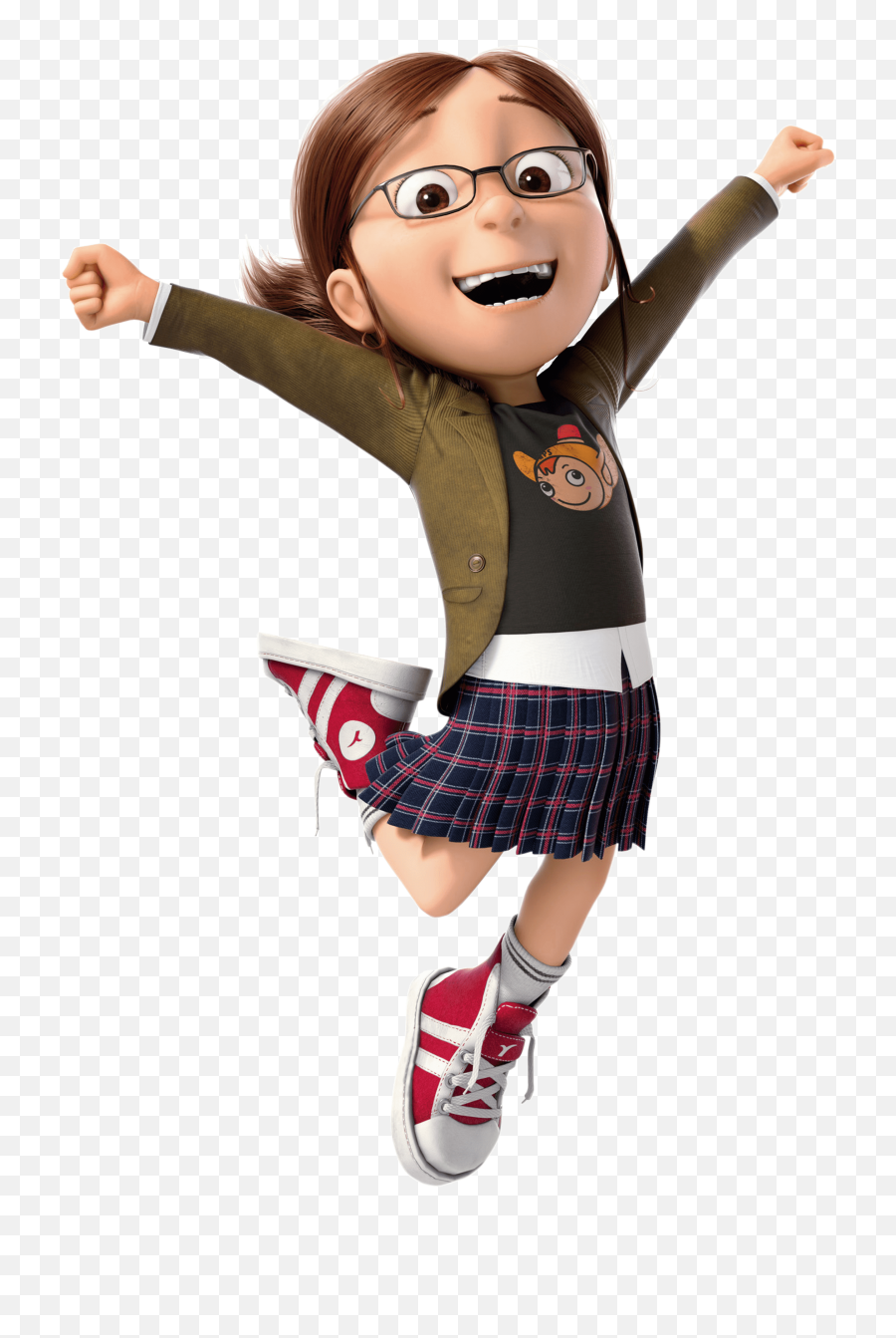 Margo Jumping Despicable Me Transparent - Margo From Despicable Me Png,Me Png