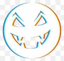 Psychedelic Pumpkin Trick Or Treat Neon Cool Retro Simple Png