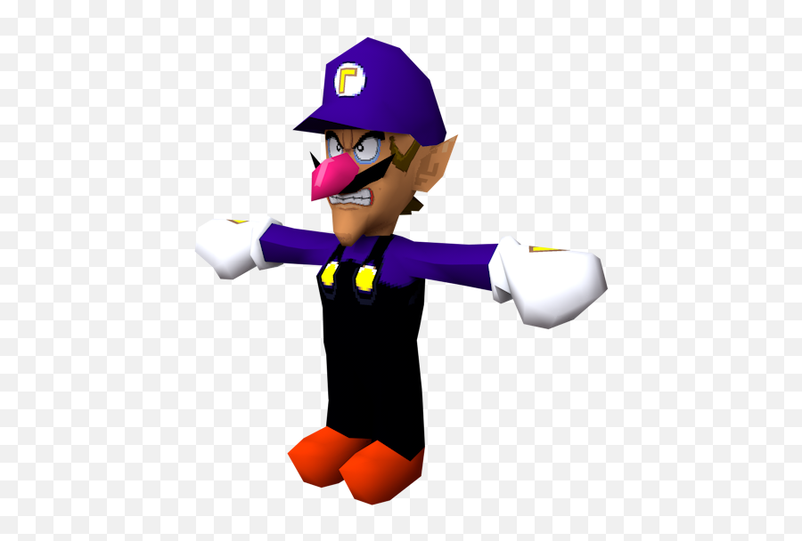 Custom Edited - Mario Customs Waluigi Ds The Models Png,Waluigi Icon