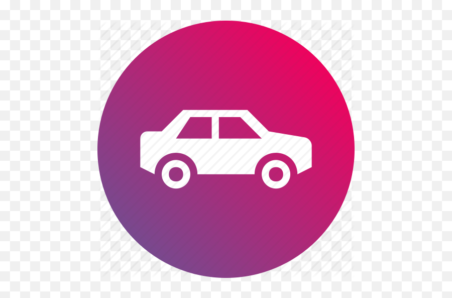Gradient Motor Car Vehicle Icon - Clip Art Png,Pink Car Png