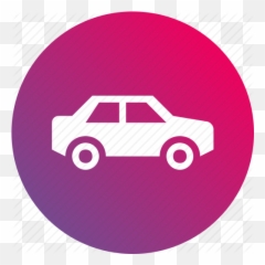 Gradient Motor Car Vehicle Icon - Clip Art Png,Pink Car Png