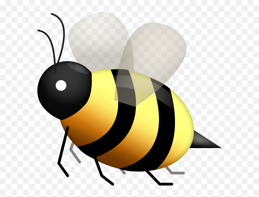 Download Honeybee Emoji Image In Png - Bee Emoji Png,Bee Transparent Background