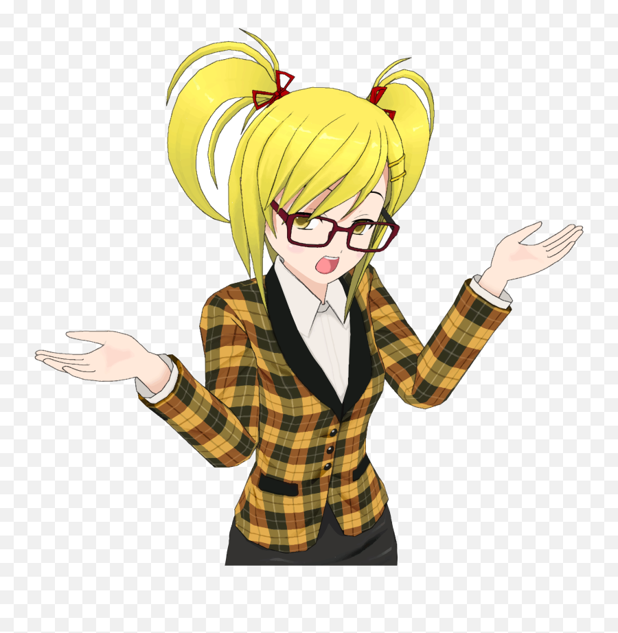 Cartoon Girl Blonde Anime Vector Clipart Image Photo Png Hot