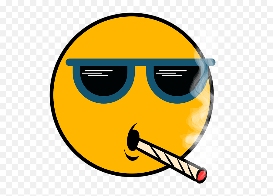 A Cool Thug Life Tee For Gangster Smiley Smoking Cigarette Tshirt Design Cigar Smoker Dope Swag Round Beach Towel - Gangster Smiley Png,Thug Life Cigarette Png